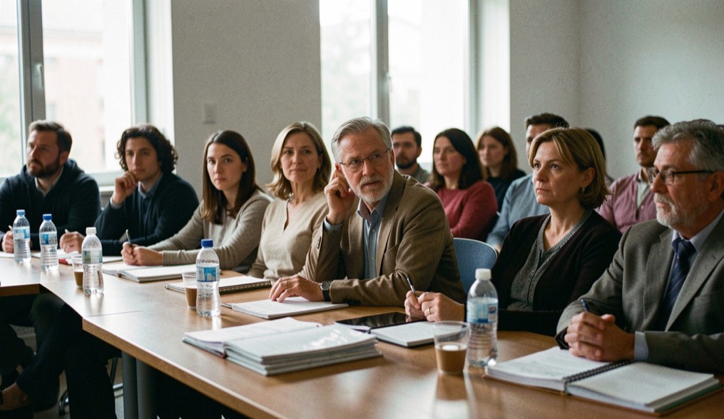 Supporting evidence for audience with contextual materials visible